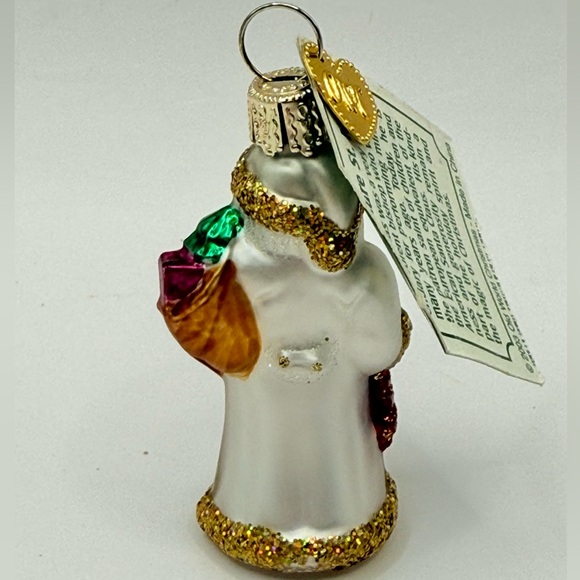 OWC Old World Christmas Blown Glass Miniature St. Nick #40065 Santa Ornament 2” - Picture 3 of 3